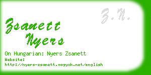 zsanett nyers business card